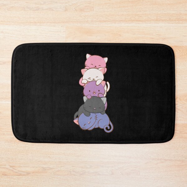 Item preview, Genderfluid Pride Flag Kawaii Cats designed and sold by Irene Koh.