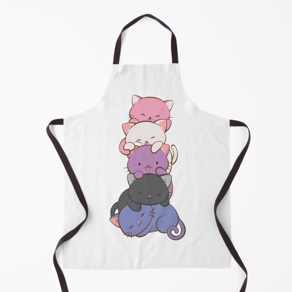 Item preview, Genderfluid Pride Flag Kawaii Cats designed and sold by Irene Koh.