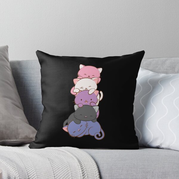 Item preview, Genderfluid Pride Flag Kawaii Cats designed and sold by Irene Koh.