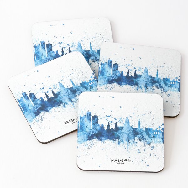 Item preview, Brussels Belgium Skyline designed and sold by ArtPrints.