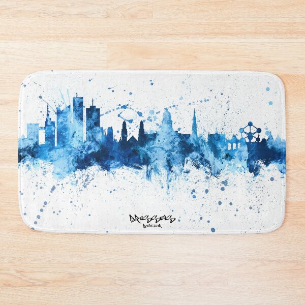 Item preview, Brussels Belgium Skyline designed and sold by ArtPrints.