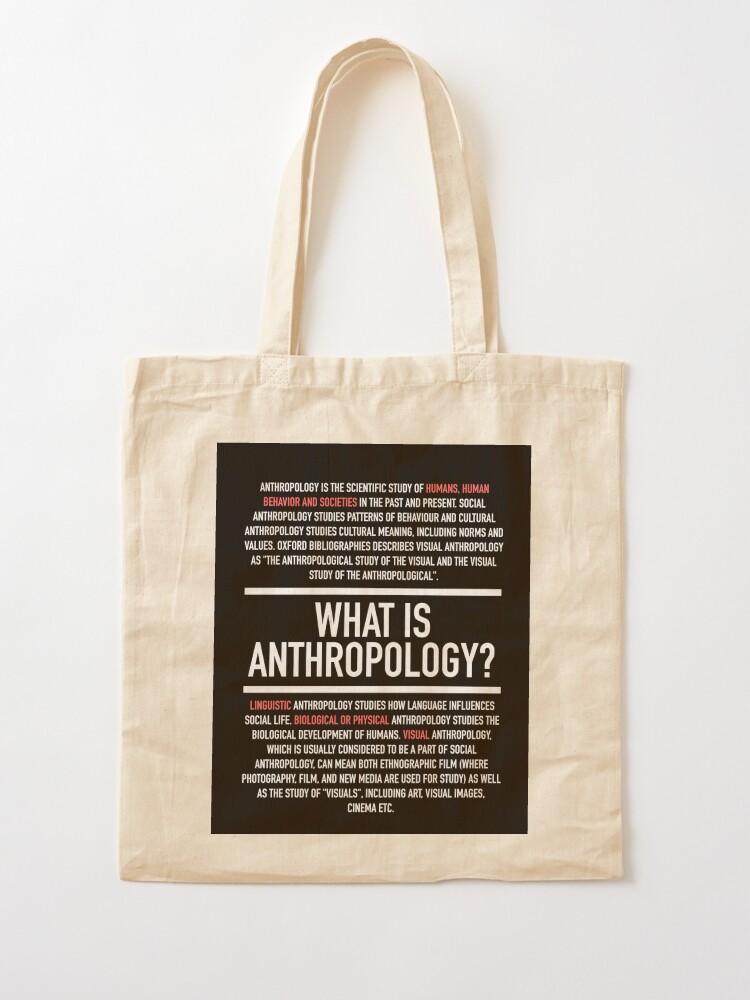 "Anthropology Defined Anthropologist" Tote Bag for Sale by HiddenVerb