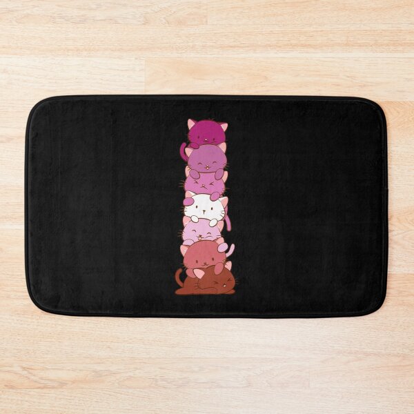 Item preview, Lesbian Pride Flag Kawaii Cats designed and sold by Irene Koh.