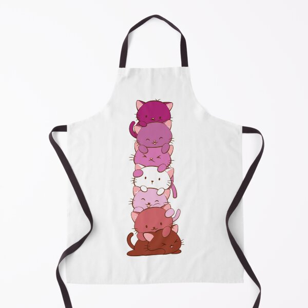 Item preview, Lesbian Pride Flag Kawaii Cats designed and sold by Irene Koh.