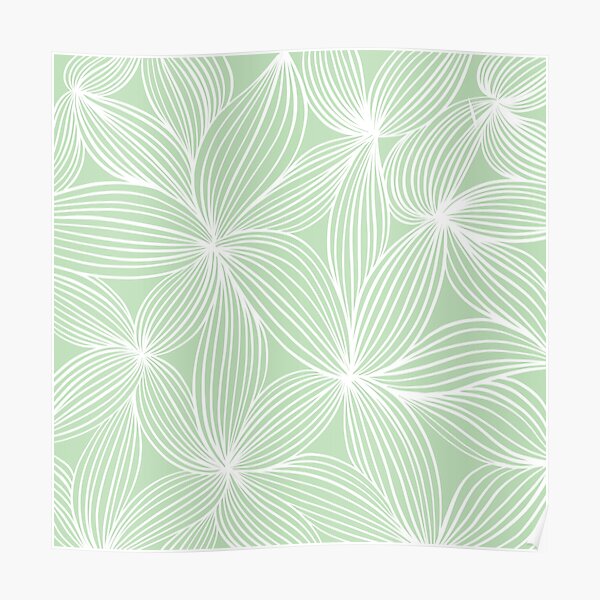 White Line Pattern Poster