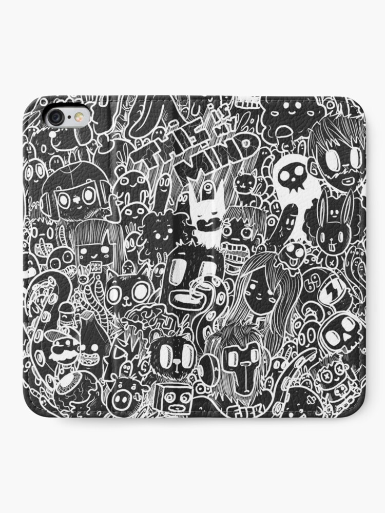 Vista alternativa de Fundas tarjetero para iPhone This is my mind (white version) by Fran Ferriz
