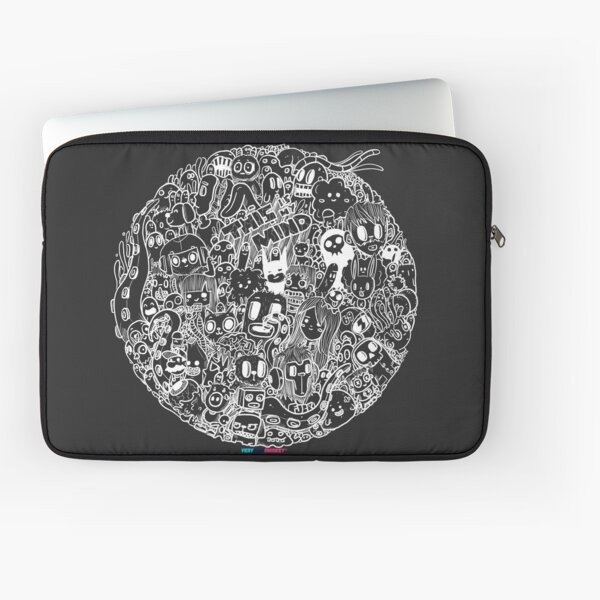 This is my mind (white version) by Fran Ferriz Funda para portátil