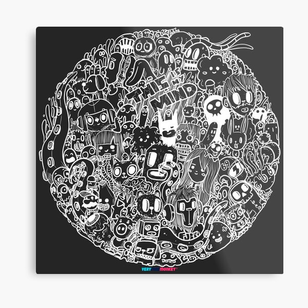 This is my mind (white version) by Fran Ferriz Lámina metálica