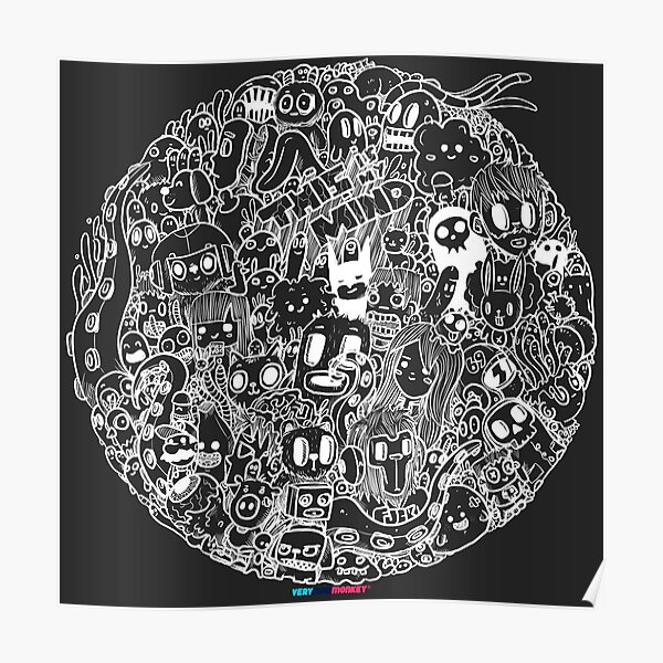 This is my mind (white version) by Fran Ferriz Póster