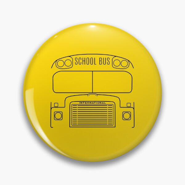 Item preview, International Harvester Loadstar 1700 classic school bus black outline graphic designed and sold by soitwouldseem.