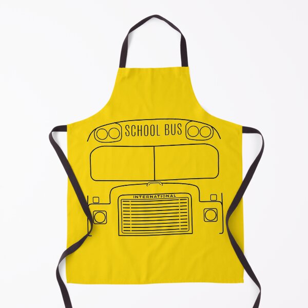 Item preview, International Harvester Loadstar 1700 classic school bus black outline graphic designed and sold by soitwouldseem.