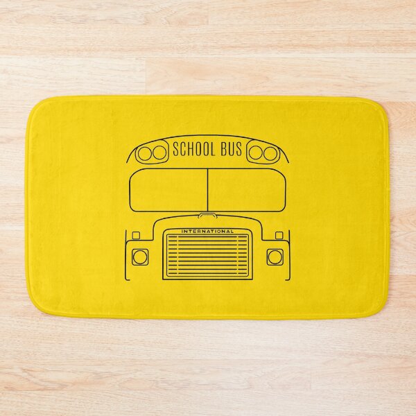 Item preview, International Harvester Loadstar 1700 classic school bus black outline graphic designed and sold by soitwouldseem.