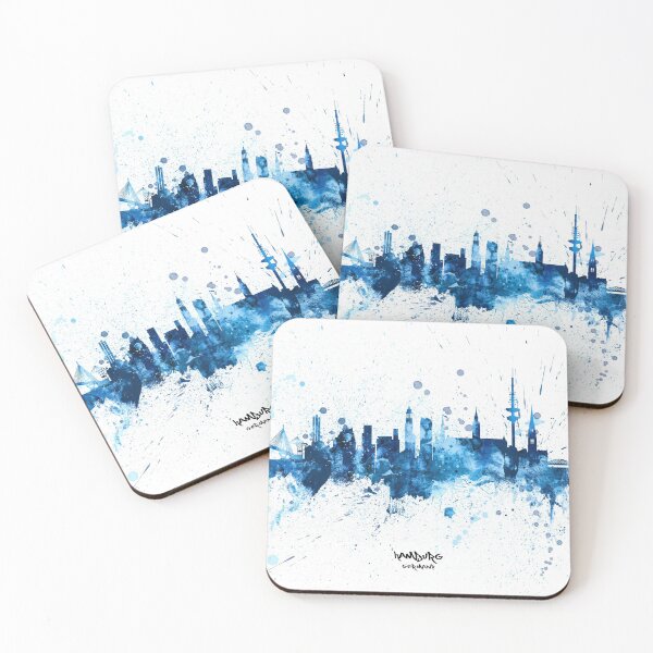 Item preview, Hamburg Germany Skyline designed and sold by ArtPrints.