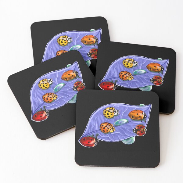 Item preview, lady bugs on a lavender leaf designed and sold by Artonmytee.