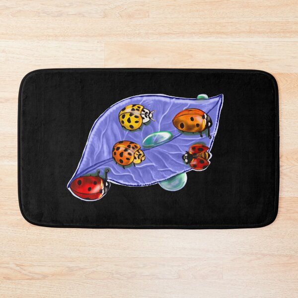 Item preview, lady bugs on a lavender leaf designed and sold by Artonmytee.