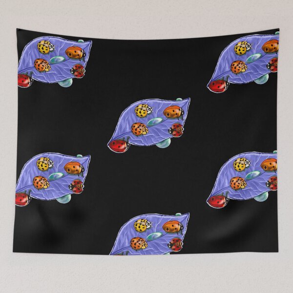 Item preview, lady bugs on a lavender leaf designed and sold by Artonmytee.