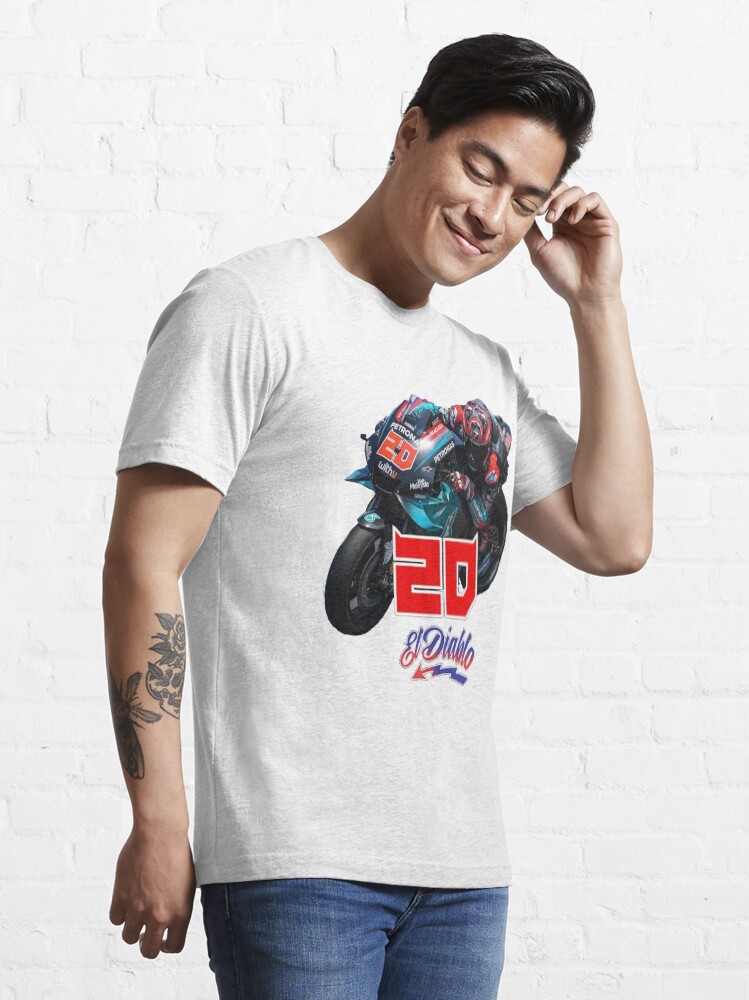 Fabio Quartararo T-Shirt EL Diablo - MotoGP Fan Shirt Mit Rundhalsausschnitt