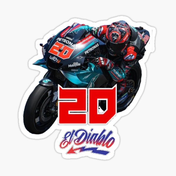 Fabio quartararo logo 20 el diablo Sticker