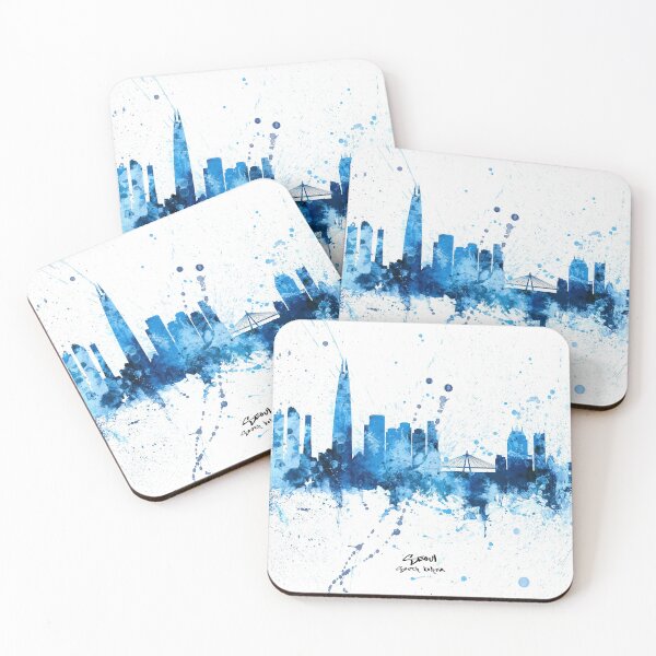 Item preview, Seoul Skyline South Korea designed and sold by ArtPrints.