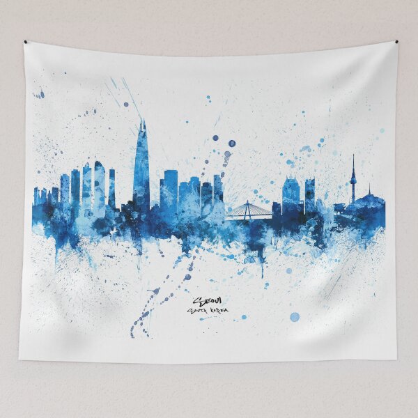Item preview, Seoul Skyline South Korea designed and sold by ArtPrints.