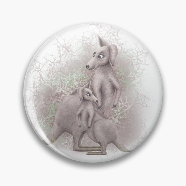 Item preview, Kangaroo mum and baby designed and sold by ArtBySatuM.