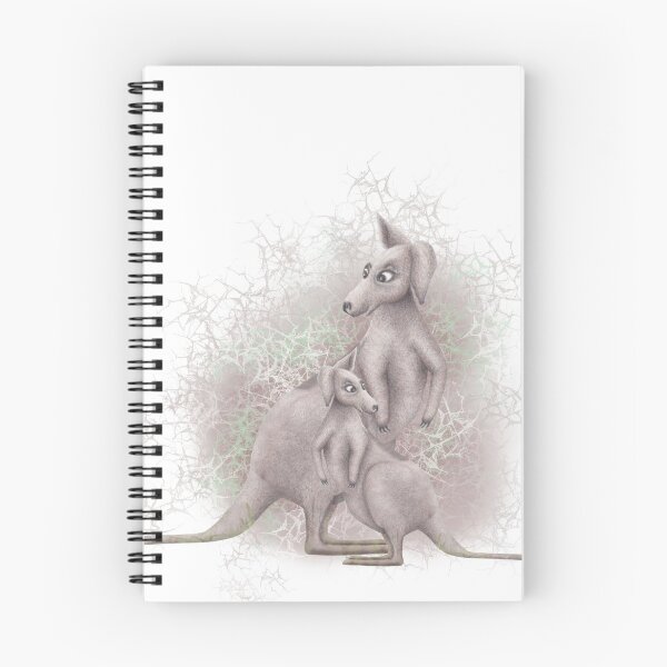 Item preview, Kangaroo mum and baby designed and sold by ArtBySatuM.