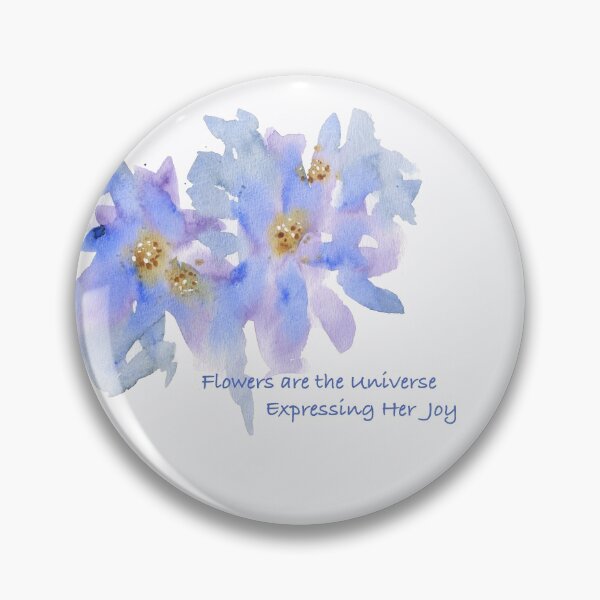Artikelvorschau, Blumen sind das Universum, das ihre Freude ausdrückt Aquarellmalerei mit Text entworfen und verkauft von Heatherian.