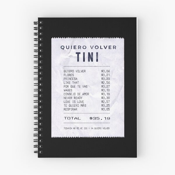 Item preview,  quiero volver receipt (simple) designed and sold by acupoftini.
