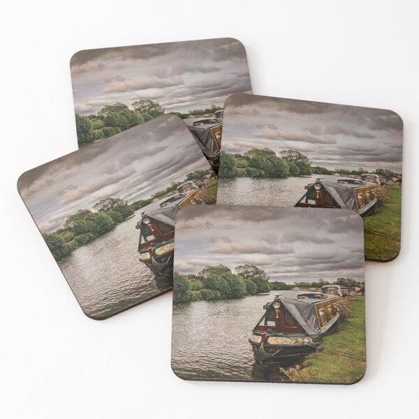 Item preview, Narrowboat Moored At Lechlade designed and sold by IanWL.