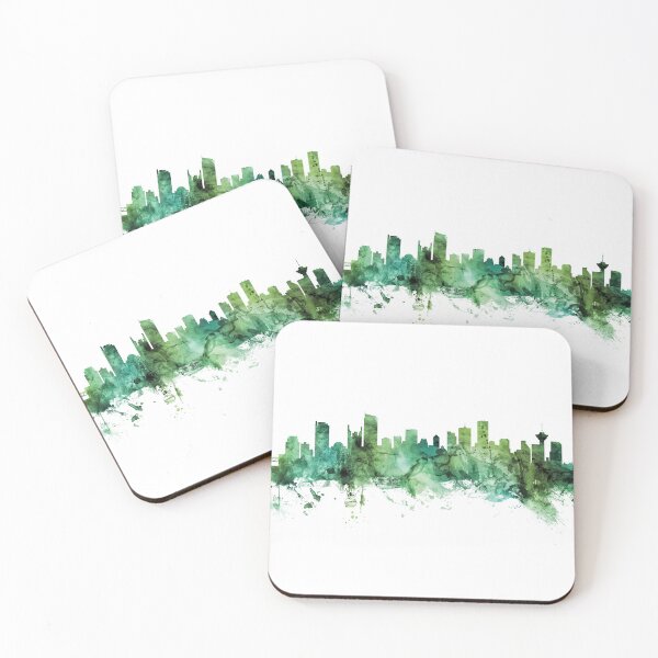 Aperçu de l'œuvre Vancouver Canada Skyline créée et vendue par ArtPrints.