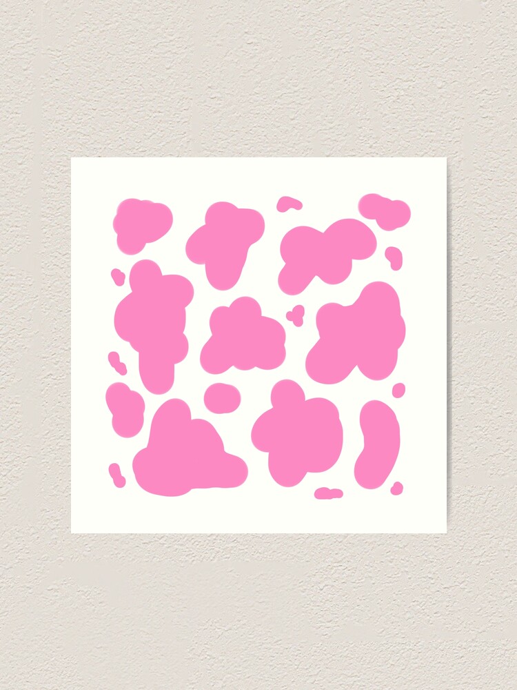 "pink cow print pattern" Art Print by jellyfrog5 Redbubble