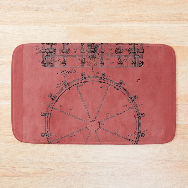 Item preview, Vintage Rose Drum Patent designed and sold by JoolyA.
