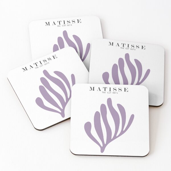 Item preview, Matisse lavender cut outs minimal contemporary decor designed and sold by shreya ranjan.