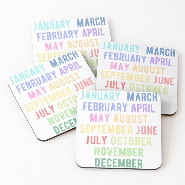 Item preview, Bujo Months Rainbow Pastel designed and sold by Mavy-liz.
