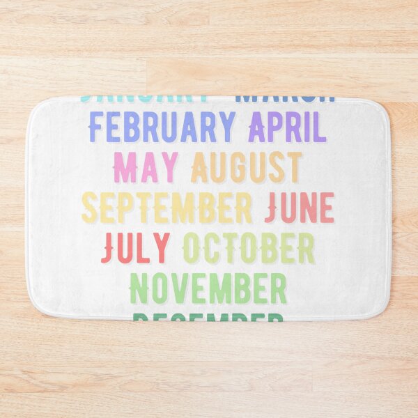 Item preview, Bujo Months Rainbow Pastel designed and sold by Mavy-liz.
