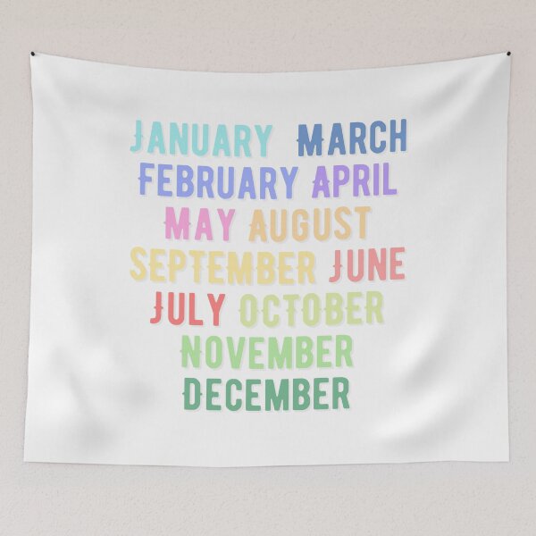 Aperçu de l'œuvre Bujo Mois Rainbow Pastel créée et vendue par Mavy-liz.