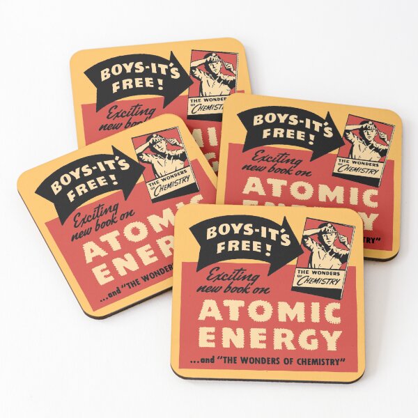 Aperçu de l'œuvre ÉNERGIE ATOMIQUE - LES MERVEILLES DE LA CHIMIE LIVRE créée et vendue par ThrowbackAds.
