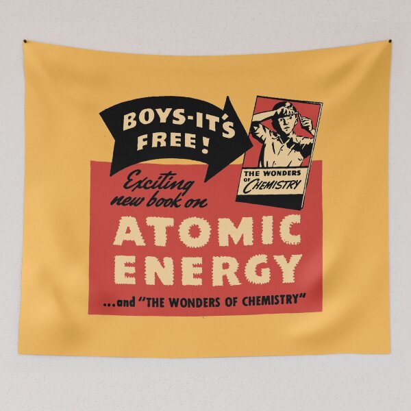 Item preview, ATOMIC ENERGY - THE WONDERS OF CHEMISTRY BOOK designed and sold by ThrowbackAds.