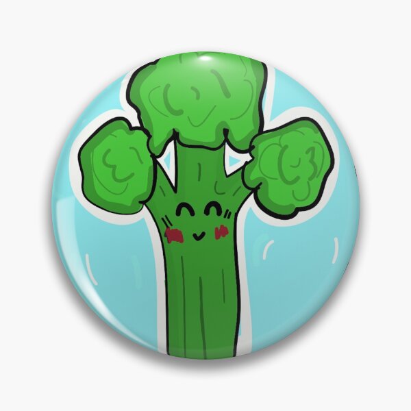 Item preview, smiling broccoli designed and sold by sarina G.