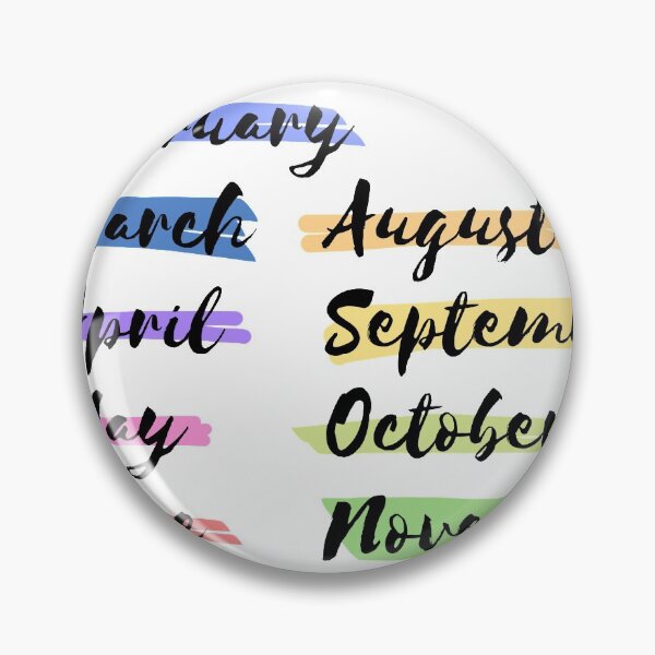 Item preview, Bujo Months Highlighted Rainbow designed and sold by Mavy-liz.
