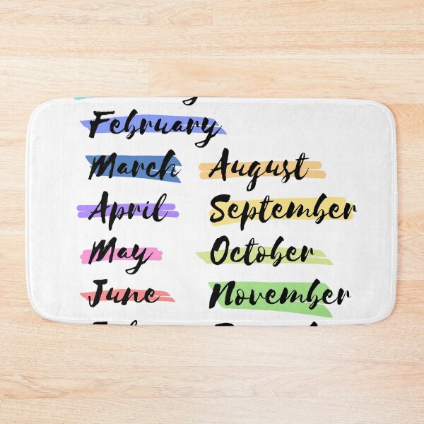 Item preview, Bujo Months Highlighted Rainbow designed and sold by Mavy-liz.