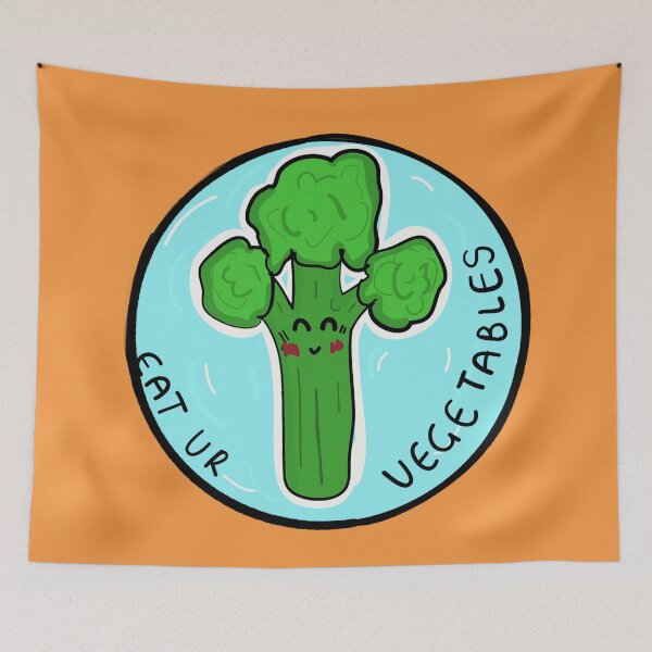 Item preview, smiling broccoli designed and sold by sarina G.