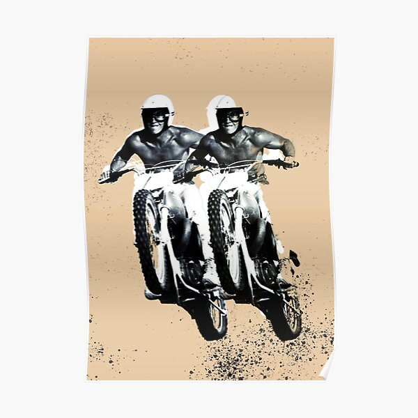 Moto Desert Rider Poster
