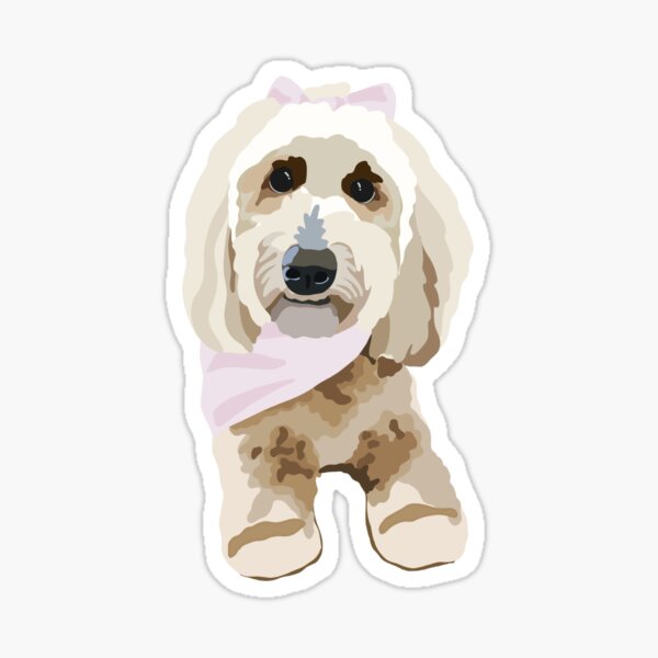 Item preview, Golden Doodle Dog Portrait Digital Illustration designed and sold by sherylwylie.