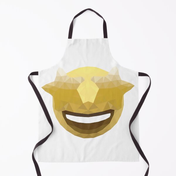 Item preview, Geometric Devilish Grin Emoji – Mischievous Low-Poly Design designed and sold by OrangePoly.
