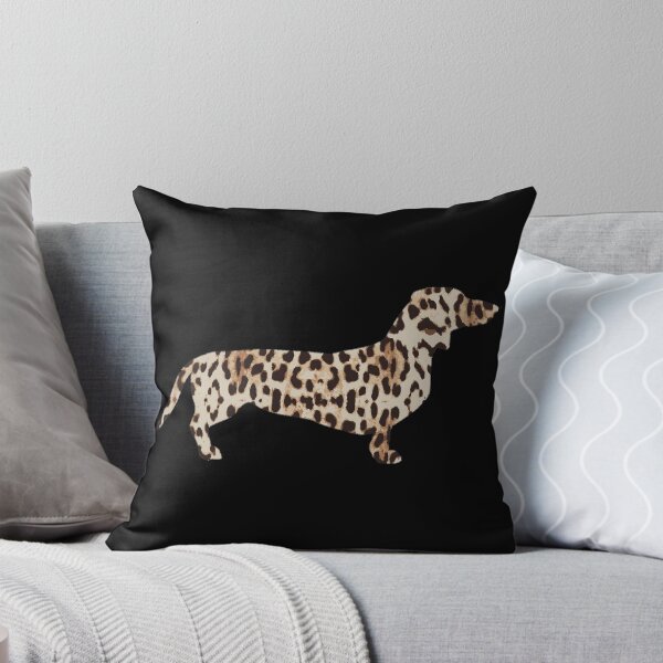 Item preview, dachshund dog silhouette leopard pattern  designed and sold by cathelkav.