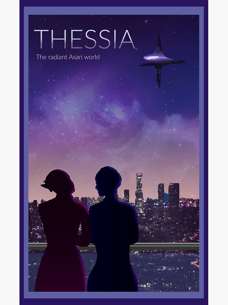 Mass Effect Thessia Travel Poster Fan Art Poster For Sale By Raulchirai Redbubble 9956