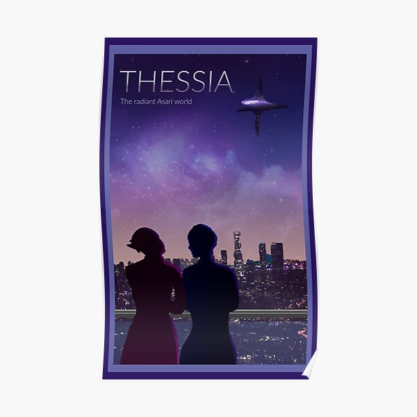 Mass Effect Thessia Travel Poster Fan Art Poster