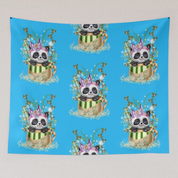 Item preview, Cute Panda in a Cup, fantasy art designed and sold by LoneAngel.