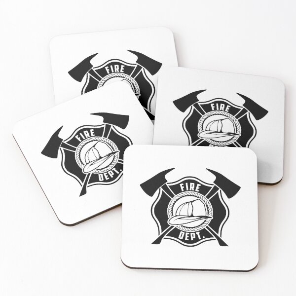 Item preview, Fire Department Firefighter Maltese Cross with Fireman Helmet designed and sold by cartattz.